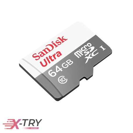 Карта памяти microSD SANDISK ULTRA 64GB 10 класс (MSDS64)