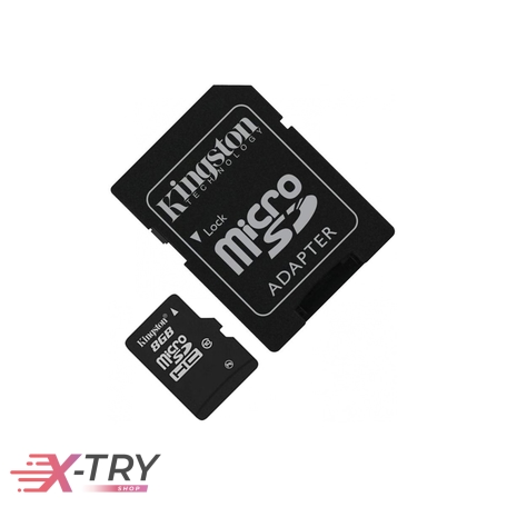 Карта памяти microSD KINGSTON ULTRA 8GB 10 класс (MSDK08)